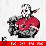 Atlanta Falcons Jason Voorhees Horror 6 Svg Eps Dxf Png File, NFL svg, Digital Download, Instant Download