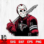 Atlanta Falcons Jason Voorhees Horror 7 Svg Eps Dxf Png File, NFL svg, Digital Download, Instant Download