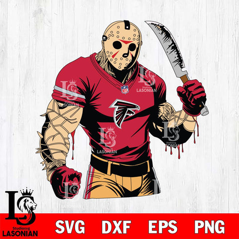 Atlanta Falcons Jason Voorhees Horror 8 Svg Eps Dxf Png File, NFL svg, Digital Download, Instant Download