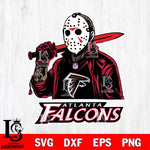 Atlanta Falcons Jason Voorhees Horror Halloween Svg Eps Dxf Png File, Digital Download, Instant Download