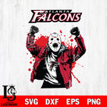 Atlanta Falcons Jason Voorhees Horror Halloween 3 Svg Eps Dxf Png File, Digital Download, Instant Download