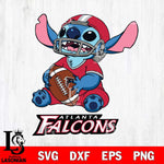 Atlanta Falcons Lilo and stitch Football SVG DXF EPS PNG FILE, Stitch File Cut,NFL Digital Download,Instant Download, Silhouette