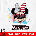 Atlanta Falcons Minnie Mouse Love Sport SVG DXF EPS PNG FILE, Disney Father day File Cut,Digital Download,Instant Download,Disney Svg Files