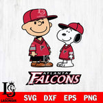 Atlanta Falcons Peanuts Snoopy Football SVG DXF EPS PNG FILE,Snoopy File Cut, Nfl Digital Download,Instant Download, Silhouette