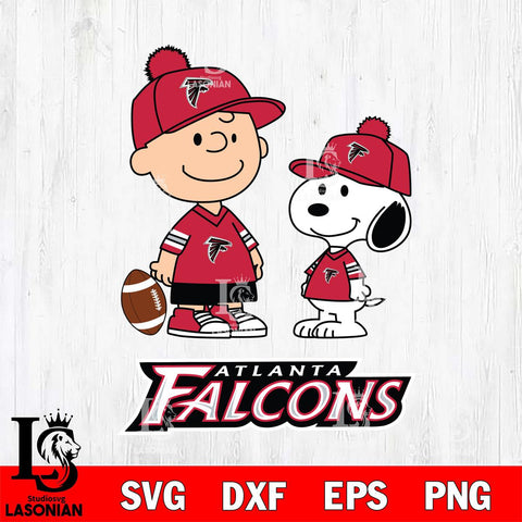 Atlanta Falcons Peanuts Snoopy Friends Football SVG DXF EPS PNG FILE,Snoopy File Cut, Nfl Digital Download,Instant Download, Silhouette