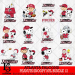 Atlanta Falcons Peanuts Snoopy Player NFL Bundle 12 SVG DXF EPS PNG FILE,Snoopy File Cut, bundle nfl Digital Download,Instant Download, Silhouette