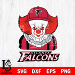 Atlanta Falcons Pennywise Horror Sport 10 Svg Eps Dxf Png File, NFL svg, Digital Download, Instant Download