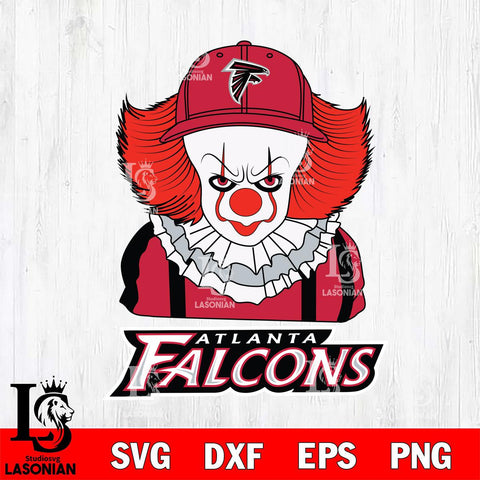 Atlanta Falcons Pennywise Horror Sport 10 Svg Eps Dxf Png File, NFL svg, Digital Download, Instant Download