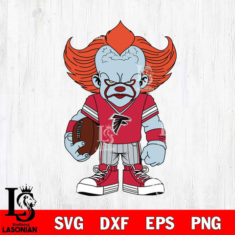 Atlanta Falcons Pennywise Horror Sport 11 Svg Eps Dxf Png File, NFL svg, Digital Download, Instant Download