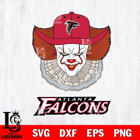 Atlanta Falcons Pennywise Horror Sport 12 Svg Eps Dxf Png File, NFL svg, Digital Download, Instant Download