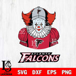 Atlanta Falcons Pennywise Horror Sport 7 Svg Eps Dxf Png File, NFL svg, Digital Download, Instant Download