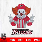 Atlanta Falcons Pennywise Horror Sport 8 Svg Eps Dxf Png File, NFL svg, Digital Download, Instant Download