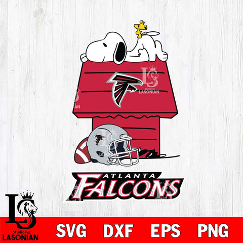 Atlanta Falcons Snoopy Chill Football SVG DXF EPS PNG FILE,Snoopy File Cut, Nfl Digital Download,Instant Download, Silhouette