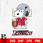 Atlanta Falcons Snoopy Player Football SVG DXF EPS PNG FILE,Snoopy File Cut, Nfl Digital Download,Instant Download, Silhouette