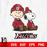 Atlanta Falcons Snoopy and Charlie Sport Svg Eps Dxf Png File, Cut file Digital Download ,Instant Download, Cricut File