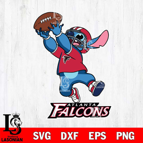 Atlanta Falcons Stitch Rugby Ball SVG DXF EPS PNG FILE, Stitch File Cut,NFL Digital Download,Instant Download, Silhouette