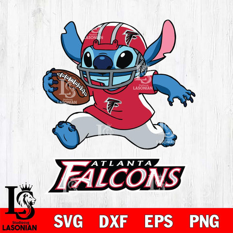 Atlanta Falcons Stitch Run Football SVG DXF EPS PNG FILE, Stitch File Cut,NFL Digital Download,Instant Download, Silhouette