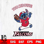 Atlanta Falcons Stitch Touchdown SVG DXF EPS PNG FILE, NFL File Cut, Digital Download,Instant Download, Silhouette, Cricut