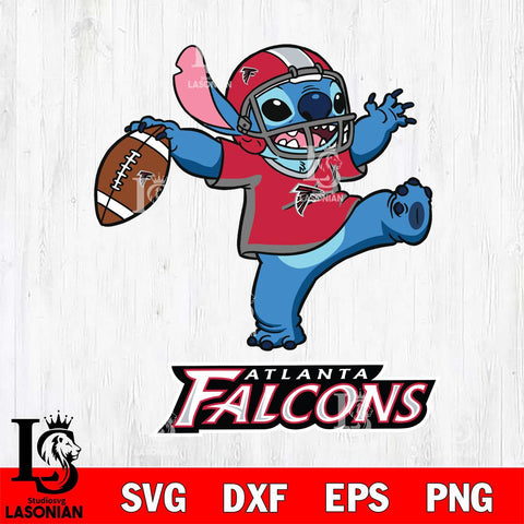 Atlanta Falcons Stitch dance rugby ball SVG DXF EPS PNG FILE, Stitch File Cut,NFL Digital Download,Instant Download, Silhouette