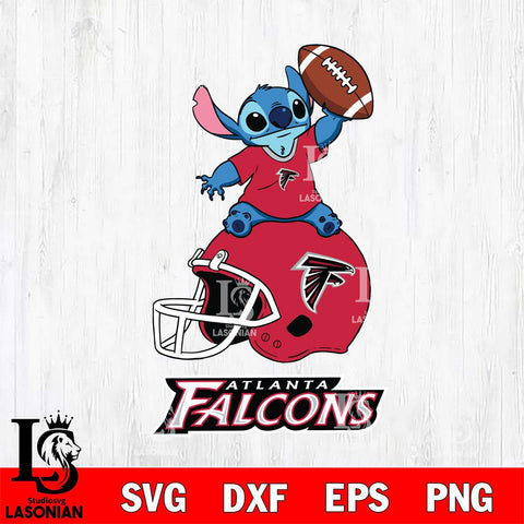 Atlanta Falcons Stitch helmet football SVG DXF EPS PNG FILE, Stitch File Cut,NFL Digital Download,Instant Download, Silhouette