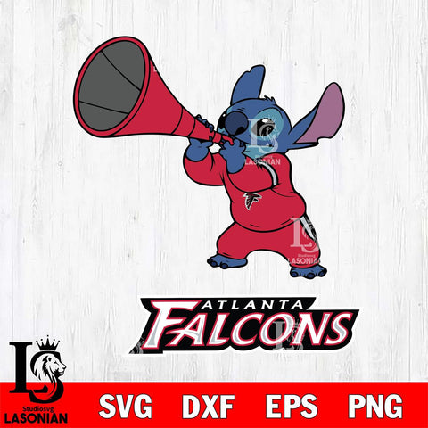 Atlanta Falcons Stitch vuvuzela SVG DXF EPS PNG FILE, NFL File Cut, Digital Download,Instant Download, Silhouette, Cricut