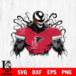 Atlanta Falcons Venom Marvel Svg Eps Dxf Png File, Digital Download, Instant Download