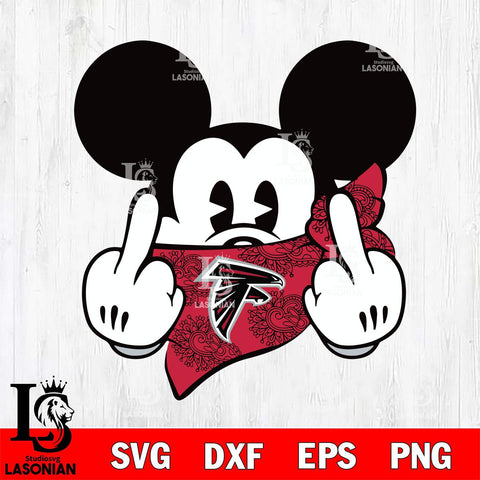 Atlanta Falcons mickey christmas 4 Svg Eps Dxf Png File, Digital Download, Instant Download