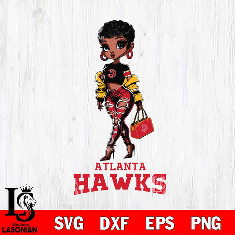 Atlanta Hawks Beautiful Black Fan Girl