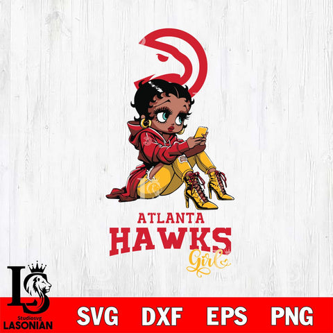 Atlanta Hawks Beauty Black Fan Girl Football