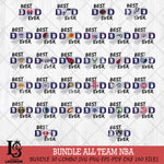 Best DAD Ever Basketball NBA Svg Eps Dxf Png File, Digital Download, Instant Download