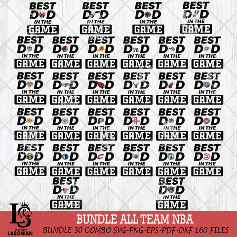 Best Dad In The Game NBA Svg Eps Dxf Png File, Digital Download, Instant Download