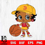 Atlanta Hawks Betty Boop NBA 12 Svg Eps Dxf Png File, NBA svg, Digital Download, Instant Download