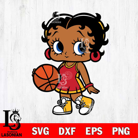 Atlanta Hawks Betty Boop NBA 4 Svg Eps Dxf Png File, NBA svg, Digital Download, Instant Download