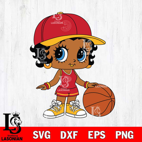 Atlanta Hawks Betty Boop NBA 9 Svg Eps Dxf Png File, NBA svg, Digital Download, Instant Download