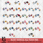Bluey & Bingo NBA Svg Eps Dxf Png File, Digital Download, Instant Download