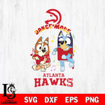 Atlanta Hawks Bluey Bingo Svg Eps Dxf Png File, NBA svg, Digital Download, Instant Download