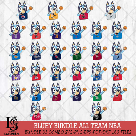 Bluey sport NBA Svg Eps Dxf Png File, Digital Download, Instant Download