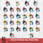 Bluey sport 4 NBA Svg Eps Dxf Png File, Digital Download, Instant Download