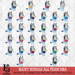 Bluey sport 5 NBA Svg Eps Dxf Png File, Digital Download, Instant Download