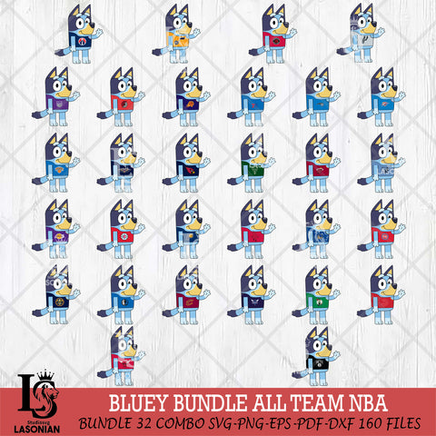 Bluey sport 5 NBA Svg Eps Dxf Png File, Digital Download, Instant Download