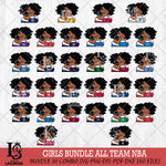 Girls sport 5 NBA Svg Eps Dxf Png File, Digital Download, Instant Download