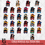 Girls sport 9 NBA Svg Eps Dxf Png File, Digital Download, Instant Download