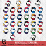 Hello Kitty basketball 2 NBA Svg Eps Dxf Png File, Digital Download, Instant Download