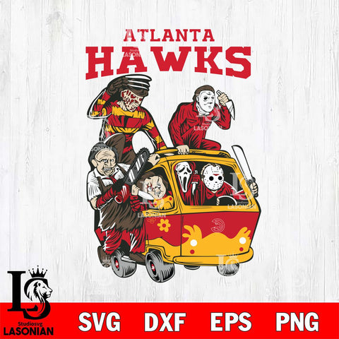 Atlanta Hawks Jason Voorhees Horror 10 Svg Eps Dxf Png File, NBA svg, Digital Download, Instant Download