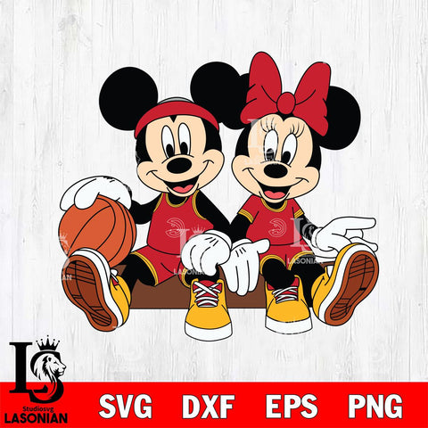 Atlanta Hawks Mickey Minne 2 Nba Svg Eps Dxf Png File, NBA svg, Digital Download, Instant Download