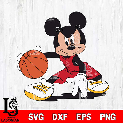 Atlanta Hawks Mickey Minne 4 Nba Svg Eps Dxf Png File, NBA svg, Digital Download, Instant Download