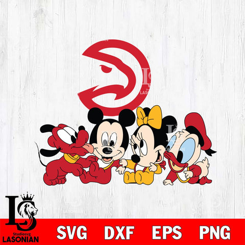 Atlanta Hawks Mickey Minne 5 Nba Svg Eps Dxf Png File, NBA svg, Digital Download, Instant Download