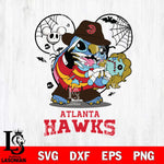 Atlanta Hawks Stitch Freddy Krueger Halloween Svg Eps Dxf Png File, Digital Download, Instant Download