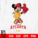 Atlanta Hawks #1 Fan Minnie Mouse Svg Eps Dxf Png File, Digital Download, Instant Download
