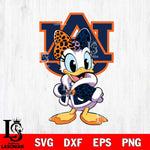 Auburn Tigers Fancy Daisy Duck Disney Svg Eps Dxf Png File, Digital Download, Instant Download
